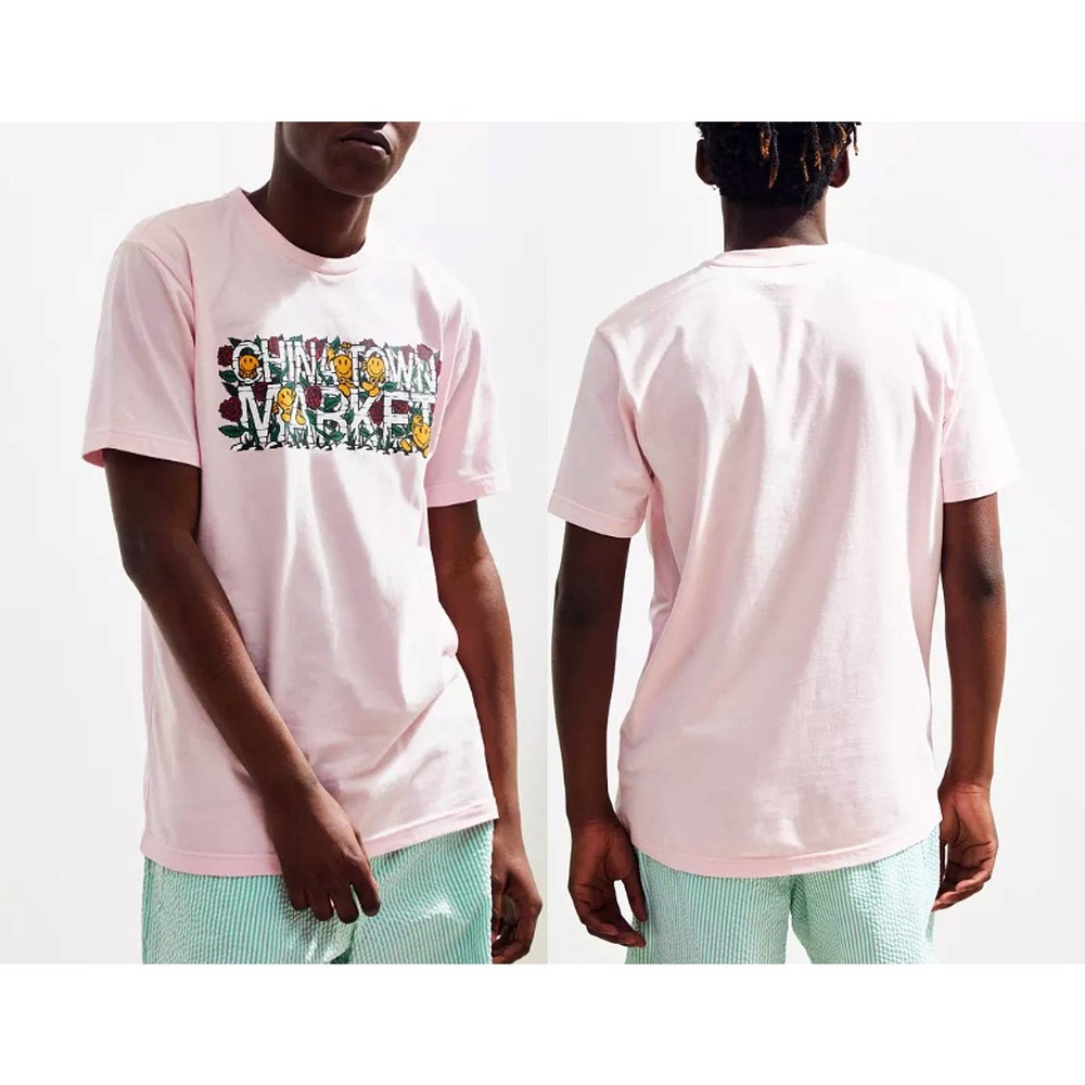 Chinatown Market X Smiley Roses Men's Tee Size Medium